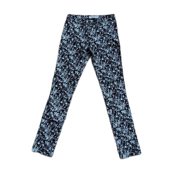 PREEN by THORNTON BREGAZZI Multicolor Floral Stretch Cotton Trousers Pants Sz S - Picture 2 of 9